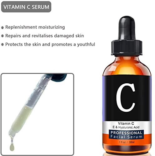 Xyemao Vitamin C Serum & Vitamin E with Hyaluronic Acid - 3Pack