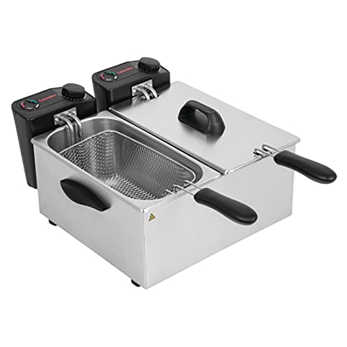 Caterlite Light Duty Fryer with Two 3.5L Tanks and Removable Inner Pot 2 x 2Kw