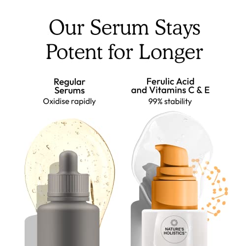 Vitamin C Serum for Face, Brightening Serum to Reduce Dark Spots, Fine Lines and Wrinkles, Anti Aging Facial Skin Care, Vegan