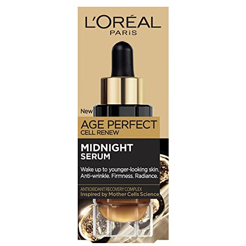 L'Oreal Paris Midnight Serum Cell Renew, Age Perfect Anti-Oxidant Recovery Complex Night Serum For Anti- Wrinkle, Firmness And Radiance, 30ml