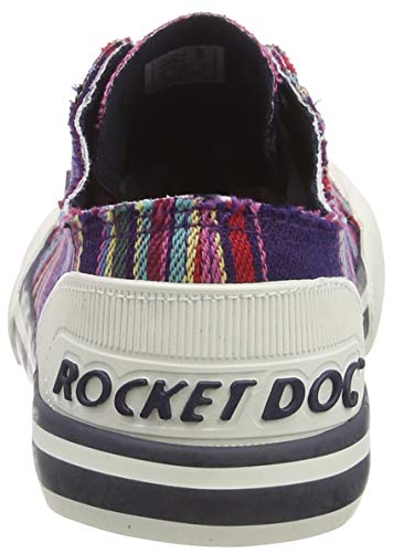 Rocket Dog Women's Jazzin Walking Shoe, Aloe Stripe Purple, 6 UK