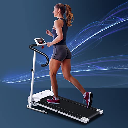 HOMCOM 1.25HP Electric Motorised Treadmill Folding Running Machine Home Fitness Gym Exercise Indoor Use - 1 to 10 km/h |