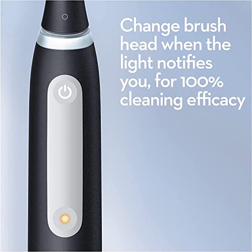 Oral-B iO4 Electric Toothbrush With Revolutionary iO Technology, Gifts For Women / Men, 1 Toothbrush Head & Travel Case, 4 Modes With Teeth Whitening, UK 2 Pin Plug, Black