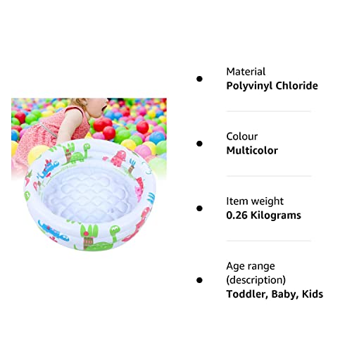 Inflatable Pool, Round Inflatable Baby Toddlers Swimming Pool Portable Bath Tub Children Little Pump Cartoon for Indoor Outdoor Garden Yard Backyard Pet Bathing Tub