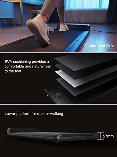 WalkingPad A1 Pro Folding Treadmill, 1.25HP 932W Under Desk Treadmill Quiet Motor 0.5-6km/h Walking Pad for Home Office