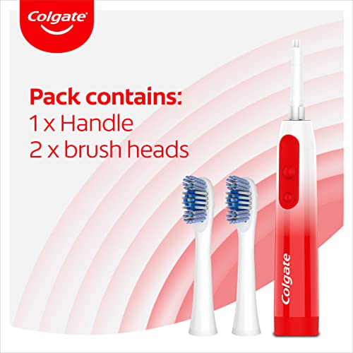 Colgate 360 Sonic Max White Battery Powered Toothbrush cleans in 4 ways and polishes teeth surface for a healthy, whole mouth clean with a replaceable head and a battery