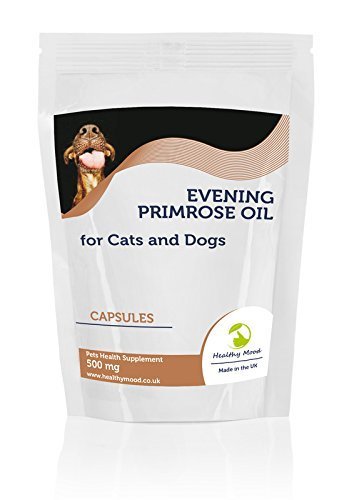 Evening Primrose Oil 500mg for Cats and Dogs Pets 30 Capsules Health Food Nutrition Supplements HEALTHY MOOD