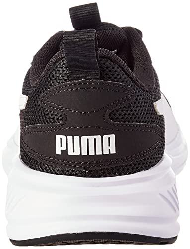 PUMA Unisex Incinerate Running Shoe, Black White, 12 UK