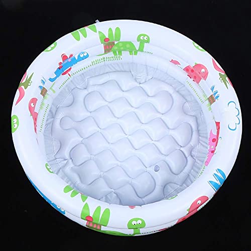 Inflatable Pool, Round Inflatable Baby Toddlers Swimming Pool Portable Bath Tub Children Little Pump Cartoon for Indoor Outdoor Garden Yard Backyard Pet Bathing Tub