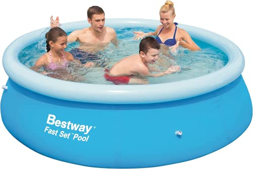 Inflatable Paddling Pool for Adults and Kids - Garden Family Oval Swim Centre - Swimming Pool For Kids 8ft - Large Swimming Pool For Children