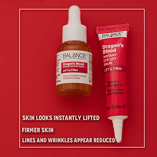 Balance Active Formula Dragon's Blood Instant Lifting Serum (30ml) - Lightweight & Non-Greasy Serum for Firmer Looking Skin and Reducing the Appearance of Wrinkles