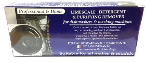 4 X Limescale & Detergent Remover for Washing Machines & Dishwashers 10 Applications, 10 months supply.