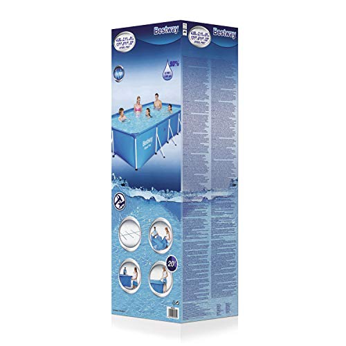 Bestway 56405 Steel Pro Family Pool - Steel Frame Swimming Pool - Blue, 400 x 211 x 81 cm