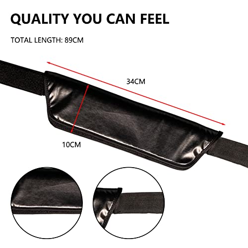 SaiDeng Hip Thrust Belt for Dumbbells Kettlebells,Portable Booty Belt for Hip Thrust,Hip Belt Pad for Hip Thrusts,Squats,Lunges,Glute Bridges,Dips Exercise Black