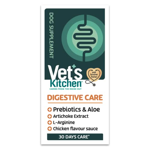 Vet's Kitchen - Healthy Digestion Supplement - Gravy with Prebiotics and Aloe - Advanced Nutrition for your Adult Dog - 300ml, transparent