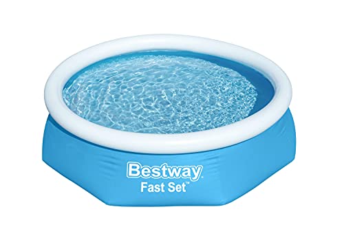 Bestway Fast Set Pool, Above Ground Swimming Pool for Kids and Adults, Outdoor Family Garden Pool, Inflatable Pool, 8ft