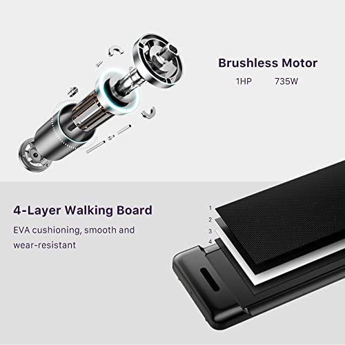 WalkingPad C2 (S1) Treadmill 0.5-6 km/h Walking Treadmills for Home Foldable App Compatible with Remote Control