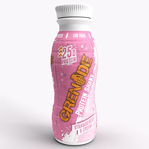 Grenade High Protein Shake, 8 x 330 ml - Strawberries and Cream (Packaging May Vary)