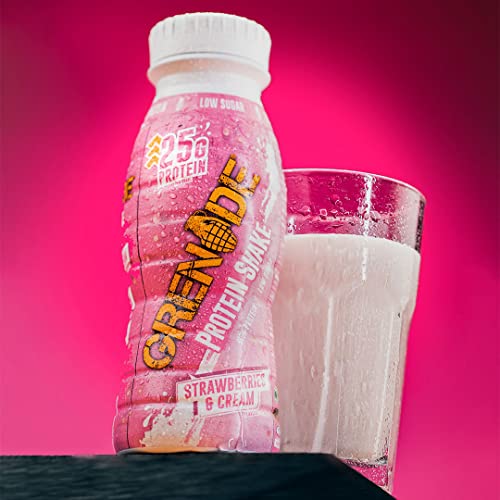 Grenade High Protein Shake, 8 x 330 ml - Strawberries and Cream (Packaging May Vary)