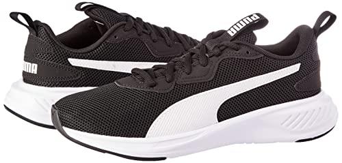 PUMA Unisex Incinerate Running Shoe, Black White, 12 UK