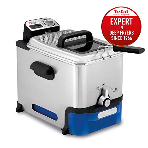 Tefal Oleoclean Pro FR804040 Semi-Professional Deep Fryer, Grey, Blue, 1.2kg, 6 portions, 3.5 Litre, 2300W