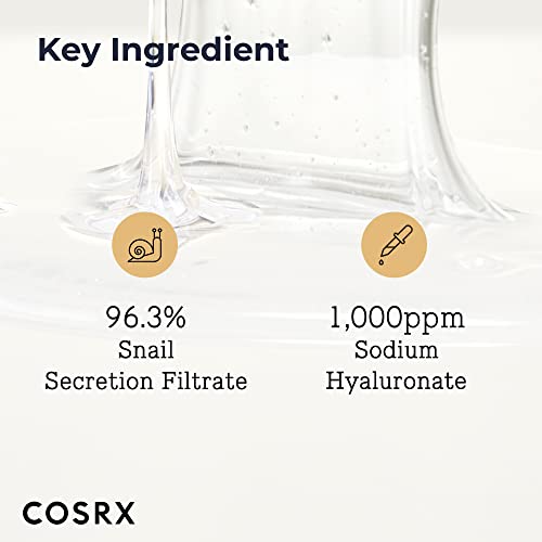 COSRX Advanced Snail 96 Mucin Power Essence 100ml | Snail Secretion Filtrate 96% | Skin Repair Serum | CPNP Registered | Korean Skin Care, Cruelty Free, Paraben Free