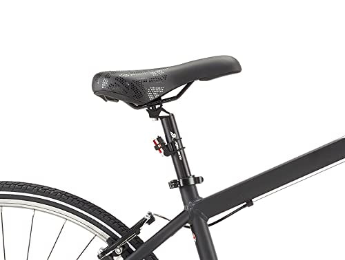 Coyote URBAN Gents's Hybrid Bike With 700C Wheels 17.5-Inch Frame, 18-Speed Shimano Gearing & Shimano EZ Fire Shifters,V-Brake, BLACK Colour