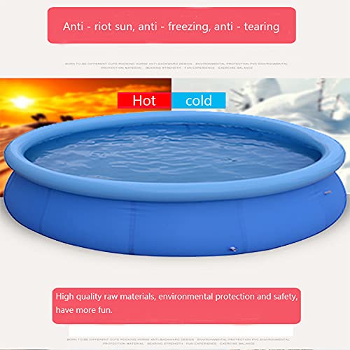 6ft x 29in Inflatable Swimming Pool Outdoor Above Ground Round Air Top Ring Pools for Kids or Adults,Backyard Lawn Family