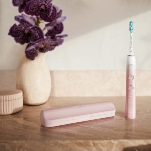 Philips Sonicare DiamondClean 9000 Series Power Electric Toothbrush Special Edition - Sonic Brush, Pink, with 1 x C3 Premium Plaque Control Brush Head (Model HX9911/84)