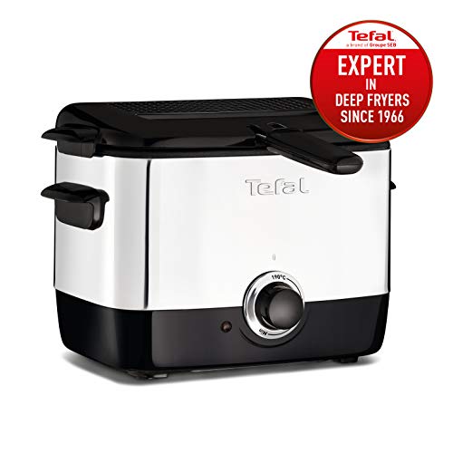 Tefal FF220040 Mini Deep Fryer, (2 Portions), 0.6 Kg Capacity, 1000 W, Stainless Steel