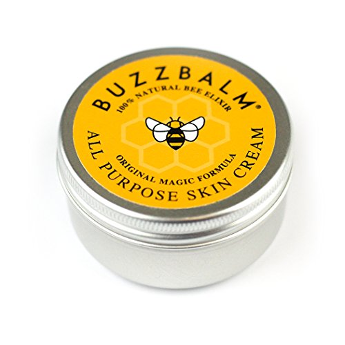 BuzzBalm Natural Dry Skin Moisturiser - Manuka Honey Cream Bee Propolis Beeswax Our Unique Melixir a Simple Moisturiser for Very Dry Skin on Body Heels and Elbows (50g)