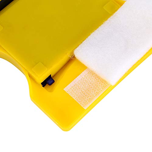 Double-Side Magnetic Glass Cleaner Wiper with 2 Extra Cleaning Cotton for Window Squeegee Washing Kit Equipment Household Cleaner