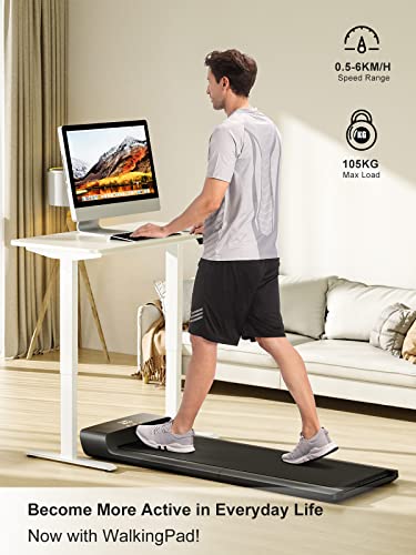 WalkingPad A1 Pro Folding Treadmill, 1.25HP 932W Under Desk Treadmill Quiet Motor 0.5-6km/h Walking Pad for Home Office