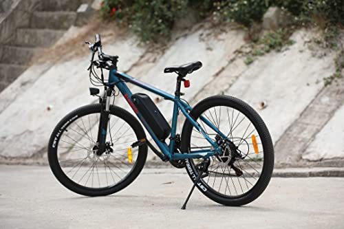 Eleglide Electric Bike, M1 E Bike Mountain Bike, 27.5" Electric Bicycle Commute E-bike with 36V 7.5Ah Removable Battery, LED Display, Dual Disk Brake, Shimano 21 Speed, MTB for Teenagers and Adults