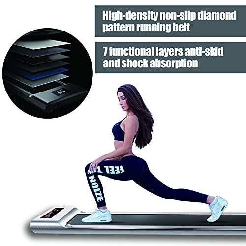 AJUMKER Treadmill Foldable for Home Use, Under Desk Walking Machine for Workout, 1 KM-H to 12 KM-H Exercise Treadmill With Small Space & Power Save for Indoor Fitness Treadmill Electric