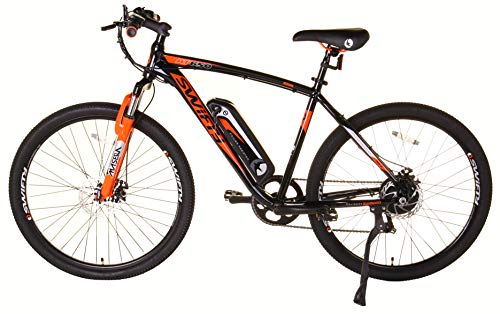 Swifty Electric Mountain Bike, 27.5 Inches, Black/Orange