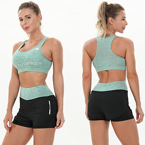 Women's 5pcs Yoga Suit Sportsuits Running Jogging Gym Workout Outfit Women's Activewear Sets Sport Yoga Exercise Fitness Clothing