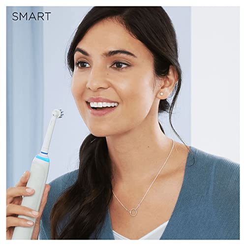 Oral-B Smart 7 Electric Toothbrush with Smart Pressure Sensor, App Connected Handle, 3 Toothbrush Heads & Travel Case, 5 Mode Display with Teeth Whitening, Gift Set, 2 Pin UK Plug, 7000N, Blue