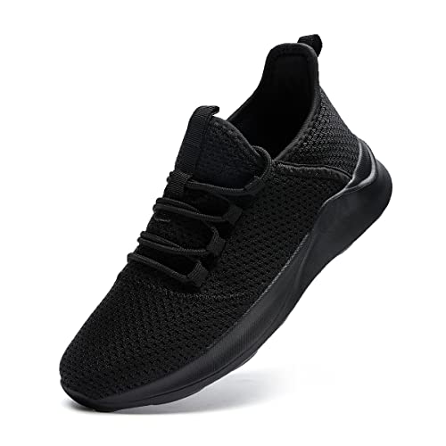 Linenghs Trainers for Women Running Shoes Ladies Trainers Lightweight Slip on Trainers Women Sport Gym Trainers Black UK 6