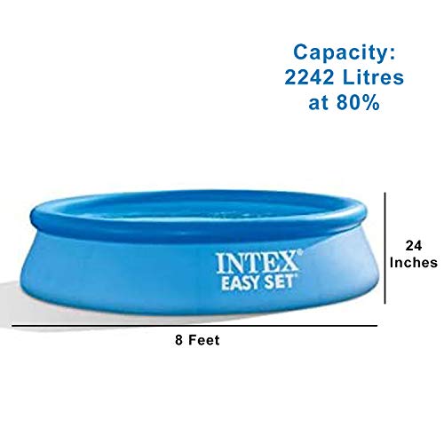 Intex 8FT X 24IN Easy Pool Set, Blue c/w Filter Pump