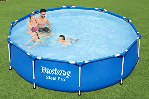 Bestway 56677 Steel Pro Framepool ohne Pumpe, rund, Ø305 x 76 cm Pool, Blue