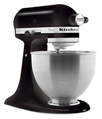 KitchenAid 5K45SSBOB Classic Stand Mixer, 4.3 Litre, 275 W, Onyx Black