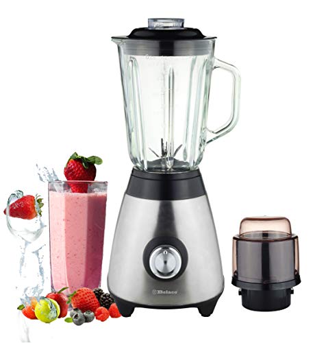 Multi Blender juicer Food Processor with Glass Jar & a Grinder Strong housing Smoothie Maker 1.5L Glass jar Removable Filling Cap for Easy Filling Ice Crushing Function