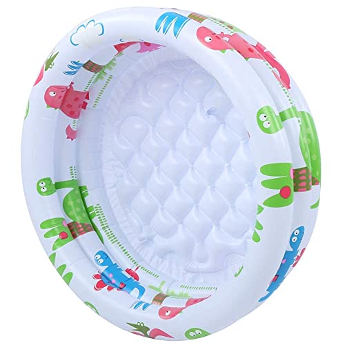 Inflatable Pool, Round Inflatable Baby Toddlers Swimming Pool Portable Bath Tub Children Little Pump Cartoon for Indoor Outdoor Garden Yard Backyard Pet Bathing Tub