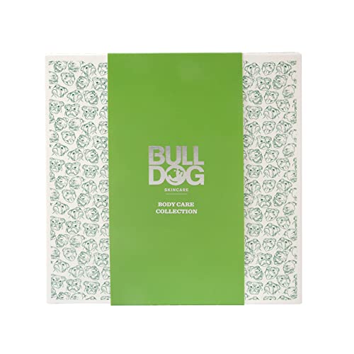 BULLDOG Skincare - Body Care Collection, Gift Set for Men (x1 Original Shower Gel 500ml, x1 Face Scrub 125ml, x1 Moisturiser 100ml, x1 Hand Cream 75ml, x1 Deodorant 75ml)