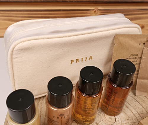 Prija Essential Travelpack Kit Gift Travel Carry-on Cosmetics Shampoo, Creamy bath foam, Massage lotion, Hand cream Travel size cosmetics kit