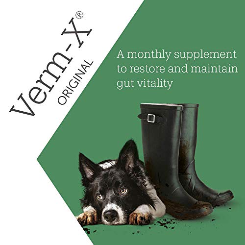 Verm-X All Natural Liquid Supplement for Dogs, Supports Intestinal Hygiene & Gut Vitality, Wormwood Free Recipe and Vet Approved - 250ml Suitable for all Dogs