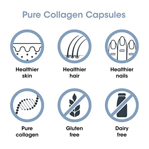 Proto-col Pure Collagen Supplement - Take as Capsules or Powder - Clinically Proven Hydrolysed Collagen, Boots Skin, Hair & Nails (2500mg) (120 Capsules)