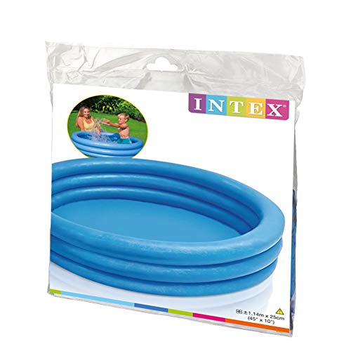 Intex 59416NP Crystal Blue Three Ring Inflatable Paddling Pool 1.14m x 25cm