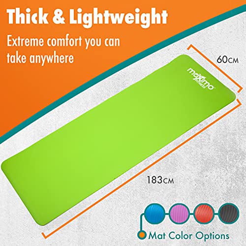 Maximo Yoga Mat,12MM Extra Thick Yoga Mat 183cm x 60cm Multi Purpose Exercise Mat for Men, Women, Non-Slip Yoga Mat, Ideal for Pilates, Planks, Stretching, Exercise Mat, for Home Gym Accessories